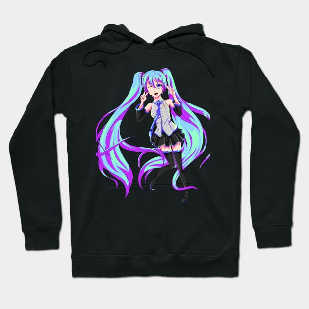 Hatsune Miku Hoodie by piefanart